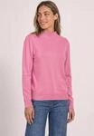 Stehkragenpullover STREET ONE, Damen, Gr. 34, warm blush, Stoff, 78% Viskose, 22%