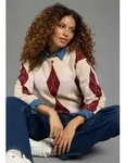 Strickpullover KANGAROOS, Damen, Gr. 40/42, beige (natur, bordeaux),...