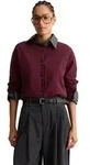 Cardigan MARC O'POLO DENIM "aus Soft Cotton Stretch", Damen, Gr. XXS, rot...