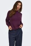 Strickpullover ONLY "ONLKALIBU L/S PULLOVER KNT NOOS", Damen, Gr. M, lila (mauve wine