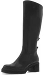 Plateaustiefel GABOR "Plateau Stiefel", Damen, Gr. 36, schwarz, Schuhe