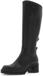 Plateaustiefel GABOR "Plateau Stiefel", Damen, Gr. 36, schwarz, Schuhe