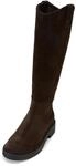 Stiefel MARC O'POLO "aus weichem Veloursleder", Damen, Gr. 36, braun (burnt coffee),