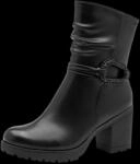 MARCO TOZZI Stiefelette Blockabsatz, Boots mit B&auml;ndern und Schmuckelement