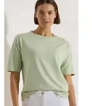 T-Shirt CECIL, Damen, Gr. 3XL, gr&uuml;n (raw matcha lime), Web, 48% Baumwolle, 48%