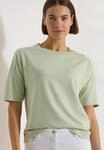 T-Shirt CECIL, Damen, Gr. 3XL, gr&uuml;n (raw matcha lime), Web, 48% Baumwolle, 48%