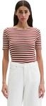T-Shirt MARC O'POLO "aus Organic Cotton-Jersey", Damen, Gr. XS, medium rot,