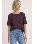 T-Shirt STREET ONE, Damen, Gr. 36, rustic rouge, Stoff, Vorderseite: 85%...