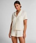 Pyjama HUNKEM&Ouml;LLER "Essential Jersey Short", Damen, Gr. XL, wei&szlig;, 92% Viskose, 8%