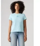 T-Shirt LEVI'S "THE PERFECT TEE", Damen, Gr. S (36), blau (flock floral bw angel