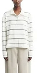 Langarm-Poloshirt COMMA, Damen, Gr. 40, wei&szlig; (whisper wei&szlig; stripe), Single...