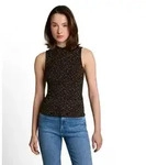 T-Shirt TOM TAILOR DENIM, Damen, Gr. XXL, braun (braun schwarz leo print),...