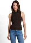 T-Shirt TOM TAILOR DENIM, Damen, Gr. XXL, braun (braun schwarz leo print), Single