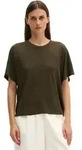 T-Shirt MARC O'POLO "aus flie&szlig;endem Lyocell-Baumwolle-Mix", Damen, Gr. XXS, mossy