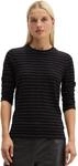 Langarmshirt MARC O'POLO "aus weichem Slub-Jersey", Damen, Gr. XS, schwarz