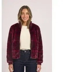 Blouson STREET ONE, Damen, Gr. 38, rot (plummy braun), Stoff, Oberstoff: 100%