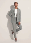 Jackenblazer MADELEINE "Blazer Longblazer mit Reverskragen", Damen, Gr. 36, grau