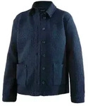 Jackenblazer GOLDNER "Kurzgr&ouml;&szlig;e Hemdjacke in Boucl&eacute;-Optik", Damen, Gr. 22, marine,