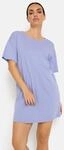 Nachthemd LSCN BY LASCANA, Damen, Gr. 44/46, N-Gr, lila (blau), Single Jersey,