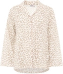 Zwillingsherz Pyjama "Classic Leo" 2 Leo-Muster, Oberteil mit Kn&ouml;pfen, Hose mit