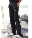 Loungehose H.I.S, Damen, Gr. 44/46, N-Gr, schwarz-wei&szlig; (schwarz), Sweatware,