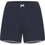 Pyjamashorts LASCANA, Damen, Gr. 36/38, N-Gr, blau (schwarz), Single Jersey,