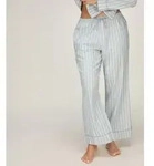 Pyjama HUNKEM&Ouml;LLER "Petite Pant Woven", Damen, Gr. XS, blau, 50% Viskose, 50%