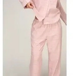 Pyjama HUNKEM&Ouml;LLER "Pant Woven", Damen, Gr. XS, rosa, 50% Viskose, 50% Baumwolle,