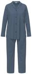 Schlafanzug SEIDENSTICKER "Damen Pyjama Set lang", Damen, Gr. 36, blau (navy),
