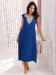 Nachthemd "Nachthemd", Damen, Gr. 48/50, Normalgr&ouml;&szlig;en, blau (royalblau), 50%