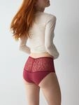 Slip TRIUMPH "Pretty Modal Maxi", Damen, Gr. XS, Jersey, rot (rot musk), Jersey,
