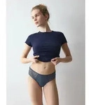Slip TRIUMPH "Pretty Modal Tai", Damen, Gr. XS, grau (indigo veil), Jersey,