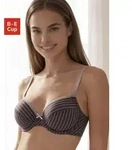 B&uuml;gel-BH S.OLIVER "Emma", Damen, Gr. 85, Cup D, braun (zartbitter, taupe),