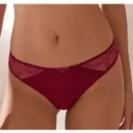 Slip S.OLIVER "Denise", Damen, Gr. 44/46, rot (sangria), Spitze, Obermaterial:...