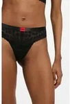 HUGO Underwear String "SAVANA" aus Spitze mit Leopardenmuster und Logo am Bund