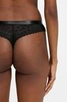 String HUGO UNDERWEAR "SAVANA", Damen, Gr. S, schwarz 001, Obermaterial: 90%