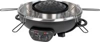 Unold Fondue "Asia Hot Pot" Genoppte Antihaft-Grillplatte, inklusive 4