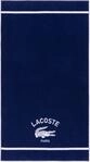 Lacoste Badetuch "LORIGIN" mit Label-Applikationen