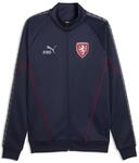 Sweatjacke PUMA "Tschechien KING Anthem Jacke Herren", Herren, Gr. S, blau (navy