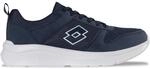 Sneaker LOTTO, Herren, Gr. 37, blau (navy, wei&szlig;), Kunstfaser, Synthetik, Mesh,