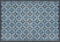 Turtle Mat Fu&szlig;matte "Parterre Blue" rechteckig 9 mm H&ouml;he