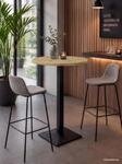 M&auml;usbacher "Big Bistro Metall" Quadrat-S&auml;ulengestell, runde Platte &Oslash; 70 cm x H 105