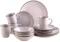 M&Auml;SER Kombiservice "METALLIC RIM, Geschirr-Set, Steinzeug"