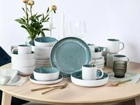 OTTO home Kombiservice "Geschirr-Set, Service NOVALEE aus Steinzeug, 30 Teile...