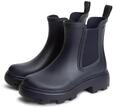 Chelseaboots TOMMY HILFIGER "RUBBER FLAG CLEATED RAINBOOT", Damen, Gr. 36, blau
