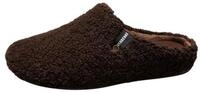 Pantoffel VERBENAS, Herren, Gr. 42, braun (dunkelbraun), Textil, unifarben, Schuhe,