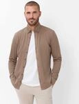 Businesshemd BRAX "Style DANIEL", Herren, Gr. M, Normalgr&ouml;&szlig;en, braun, 100%