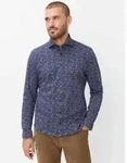 Langarmhemd BRAX "Style HAROLD", Herren, Gr. M, Normalgr&ouml;&szlig;en, navy, 100%...