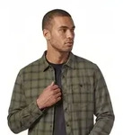 Langarmshirt G-STAR "One Pocket Regular Hemd", Herren, Gr. XS, gr&uuml;n (schwarz khaki