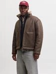 Pilotenjacke JACK & JONES "JORSALAMANCO FLIGHT JACKET SN", Herren, Gr. L, braun